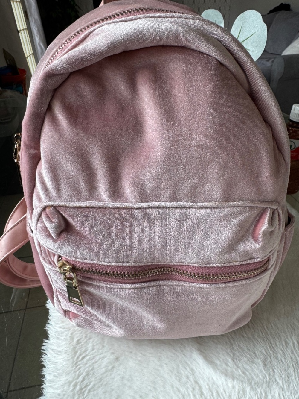 Pink backpack